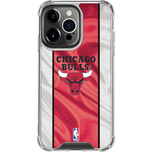 NBA Chicago Bulls Away Jersey iPhone 15 Pro Clear Case